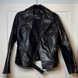 Express Leather Moto Jacket